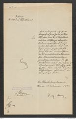 k.k. naturhistorisches Hofmuseum, Intendanzakten 1885-1896 (Hauer), Aktenzahl Z.21/1894, Seite 1